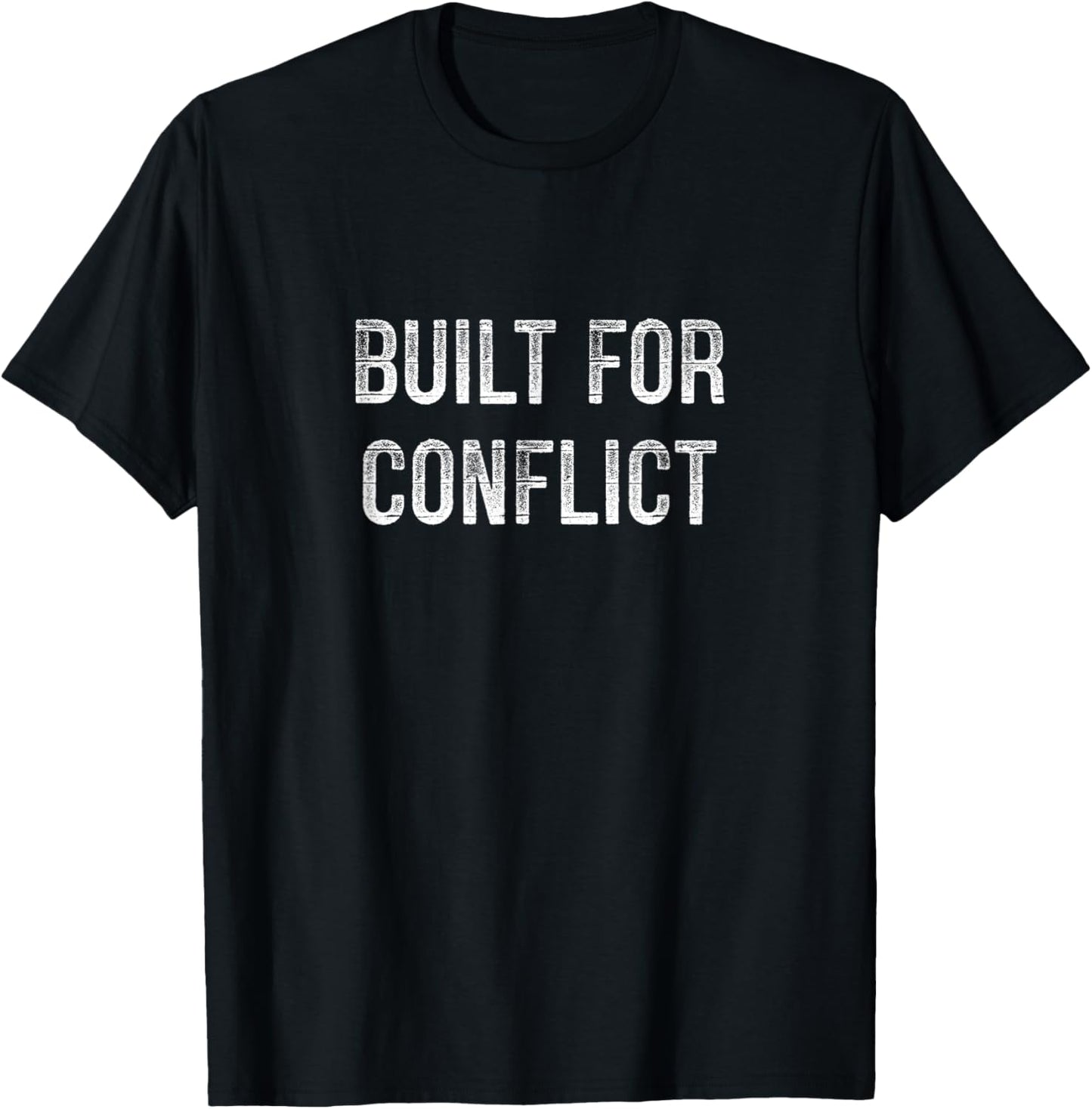 Built For Conflict - Vintage Style T-Shirt - T-Shirt | Black