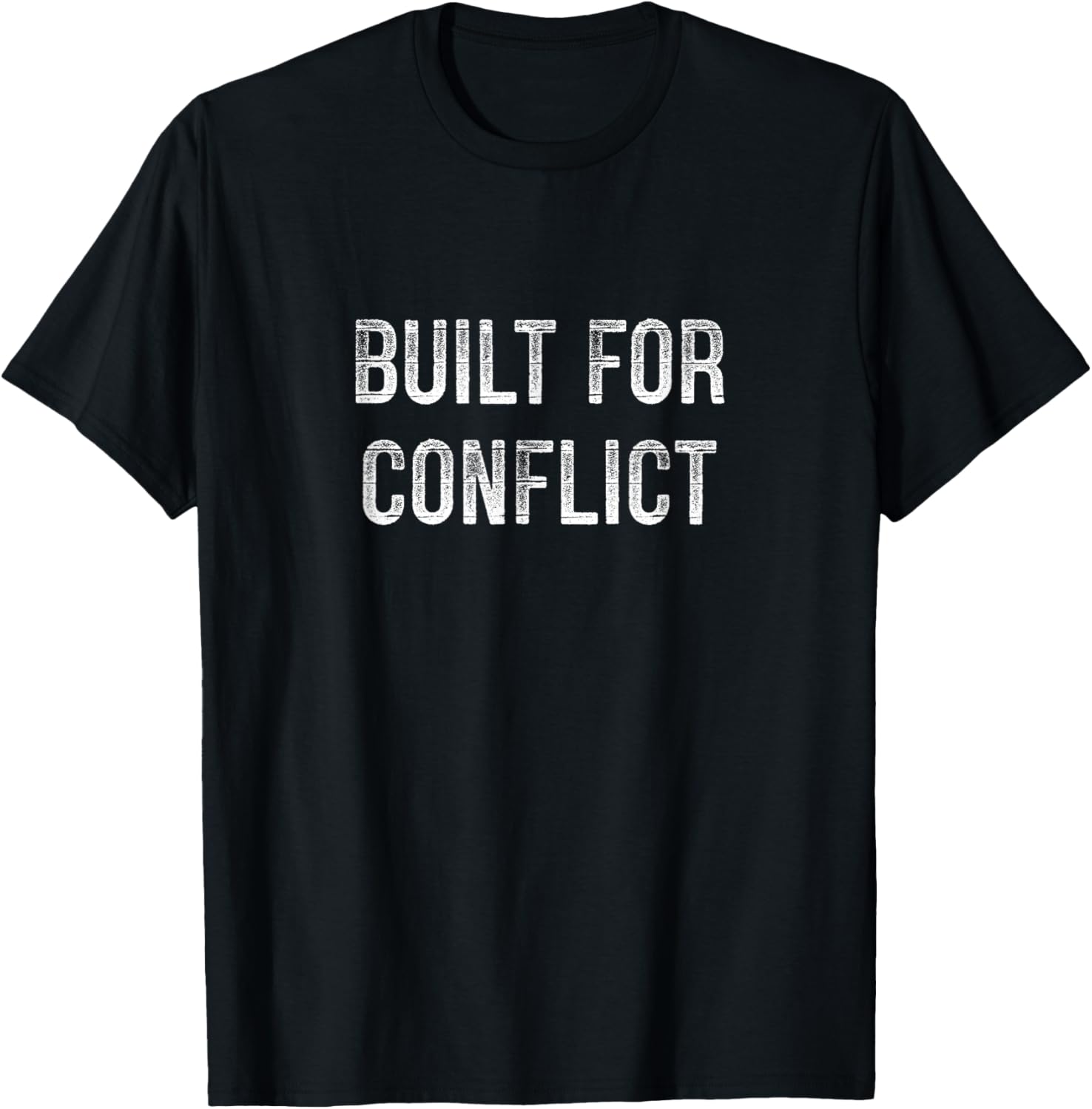 Built For Conflict - Vintage Style T-Shirt - T-Shirt | Black