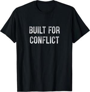 Built For Conflict - Vintage Style T-Shirt - T-Shirt | Black