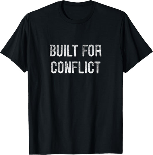 Built For Conflict - Vintage Style T-Shirt - T-Shirt | Black