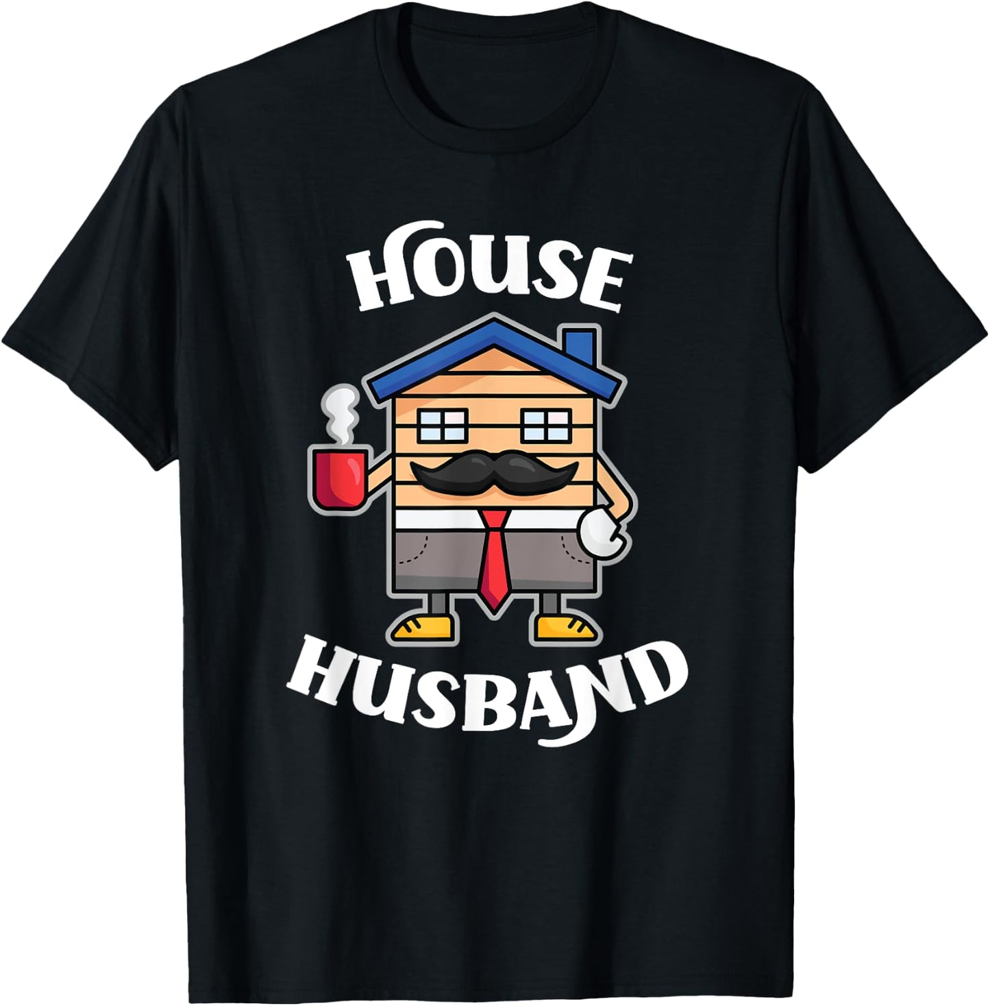 SAHD Apparel Co House Husband Design For Stay At Home Dad T-Shirt - T-Shirt | Black