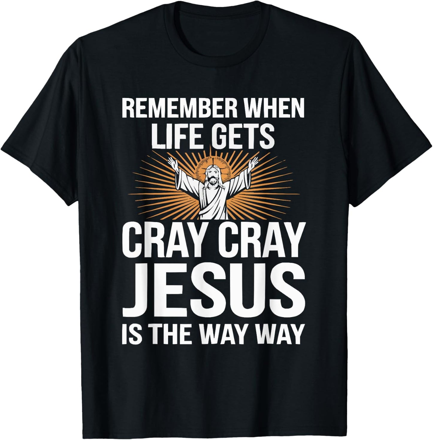 Funny Jesus Christ Religious Christian Believer Christianity T-Shirt - T-Shirt | Black