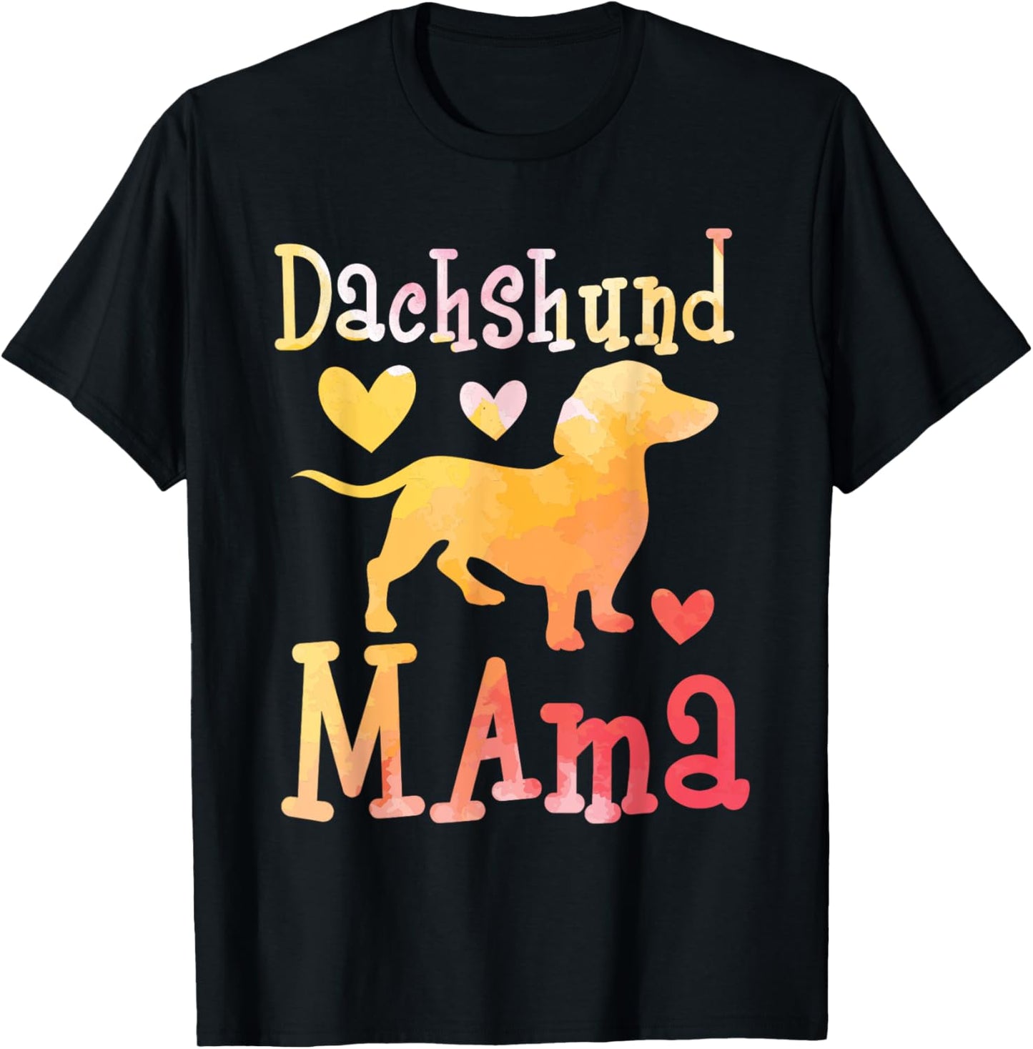 Dachshund Mama - Dog Lover Pet Trainer Breeder Animal Women Girls Kids T-Shirt - T-Shirt | Black