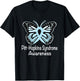 Pitt-Hopkins Syndrome Awareness Warrior Light Blue Ribbon T-Shirt - T-Shirt | Black