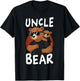 Cool Uncle Bear Family Bears T-Shirt - T-Shirt | Black
