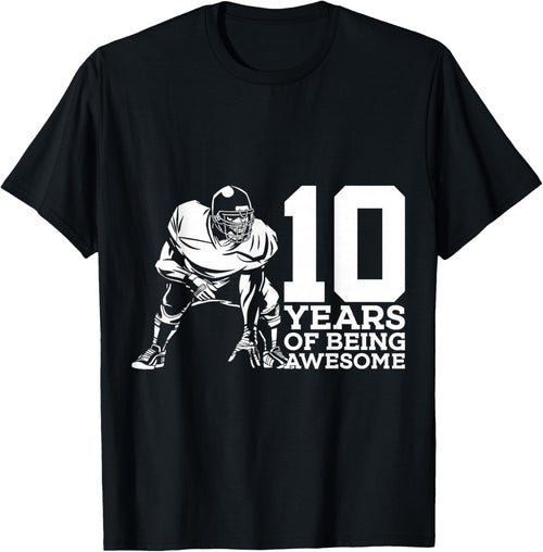 10 Years of Being Awesome Football 10th Birthday
