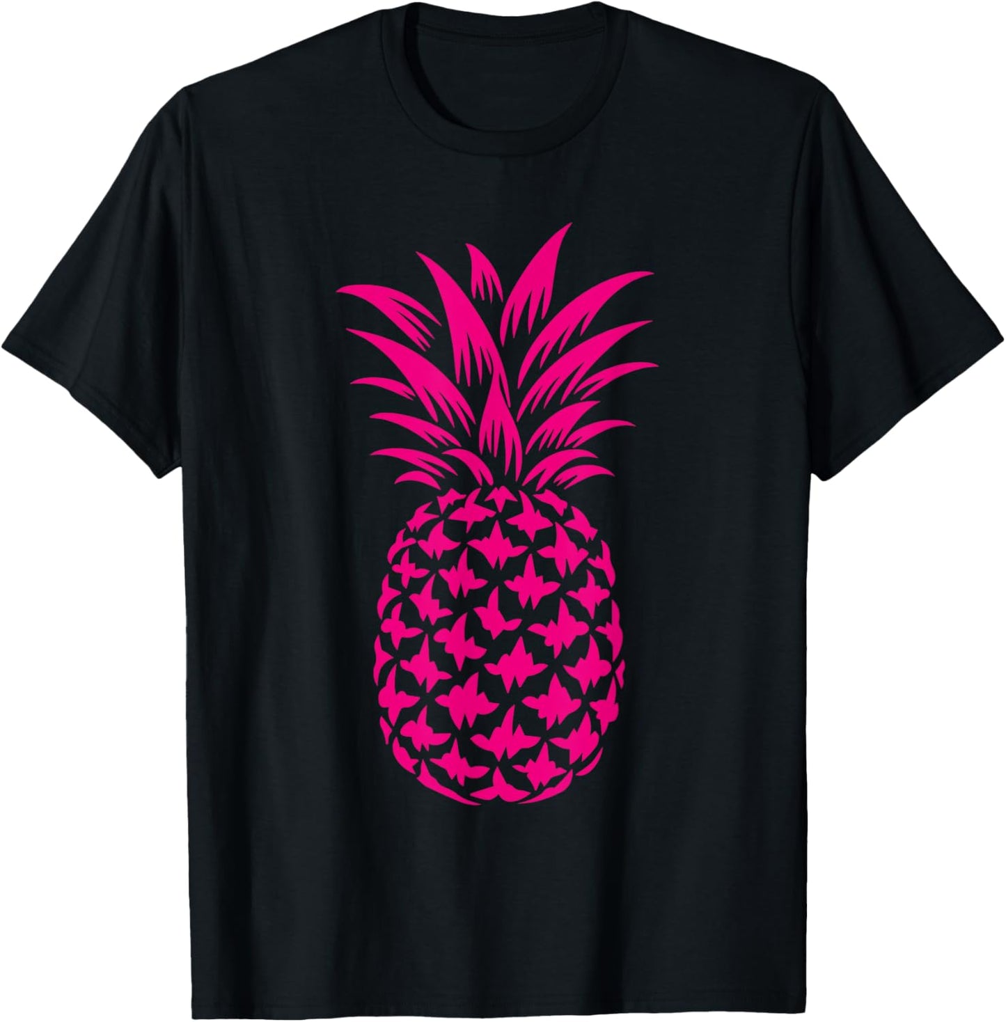 Pink Pineapple T-Shirt - T-Shirt | Black