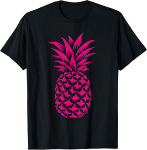 Pink Pineapple T-Shirt - T-Shirt | Black