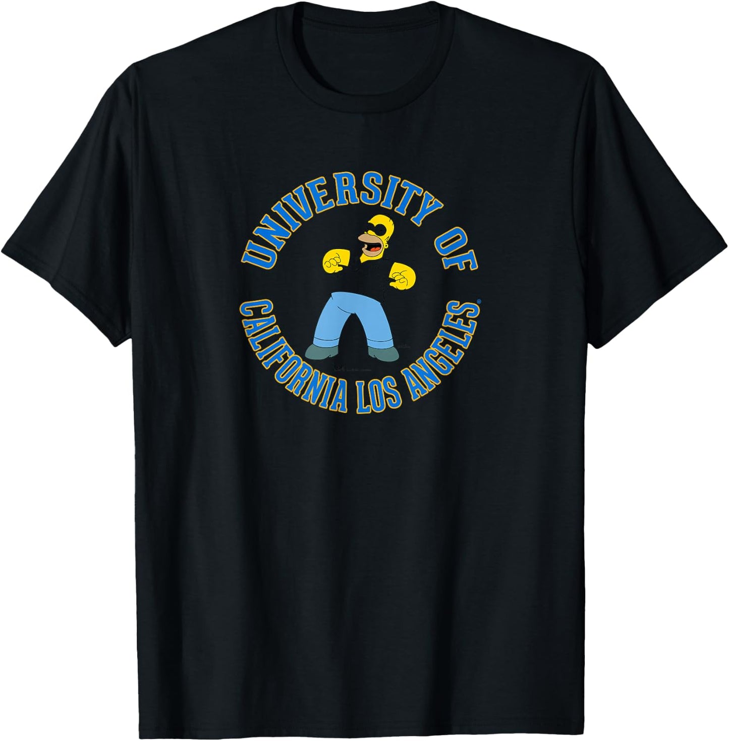 UCLA Bruins Simpsons Homer White Officially Licensed T-Shirt - T-Shirt | Black