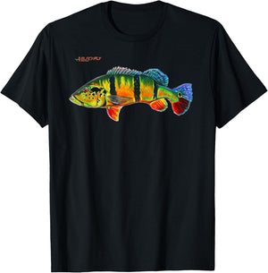 Peacock Bass Fishing Fish Shirts & by Black Fly T-Shirt - T-Shirt | Black