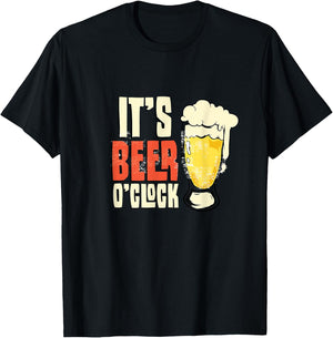 Its Beer O Clock T-Shirt - T-Shirt | Black