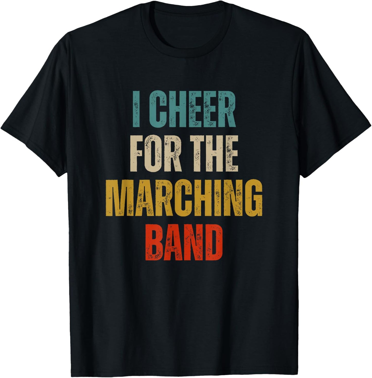 Funny I cheer for the marching band T-Shirt - T-Shirt | Black