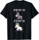 Before After Muay Thai Unicorn Fighter Boxing T-Shirt - T-Shirt | Black
