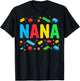 Nana Master Builder Building Bricks Blocks Family Grandma T-Shirt - T-Shirt | Black