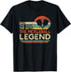 Vintage Pickleball Dad The Man The Myth The Legend T-Shirt - T-Shirt | Black