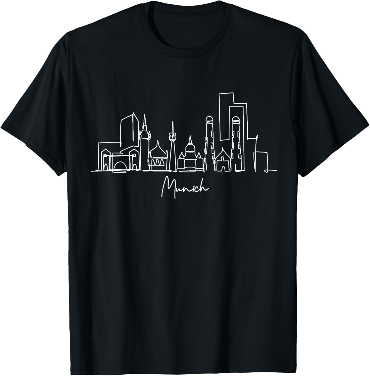 Travel Europe Germany Munich German Family Vacation Souvenir T-Shirt - T-Shirt | Black