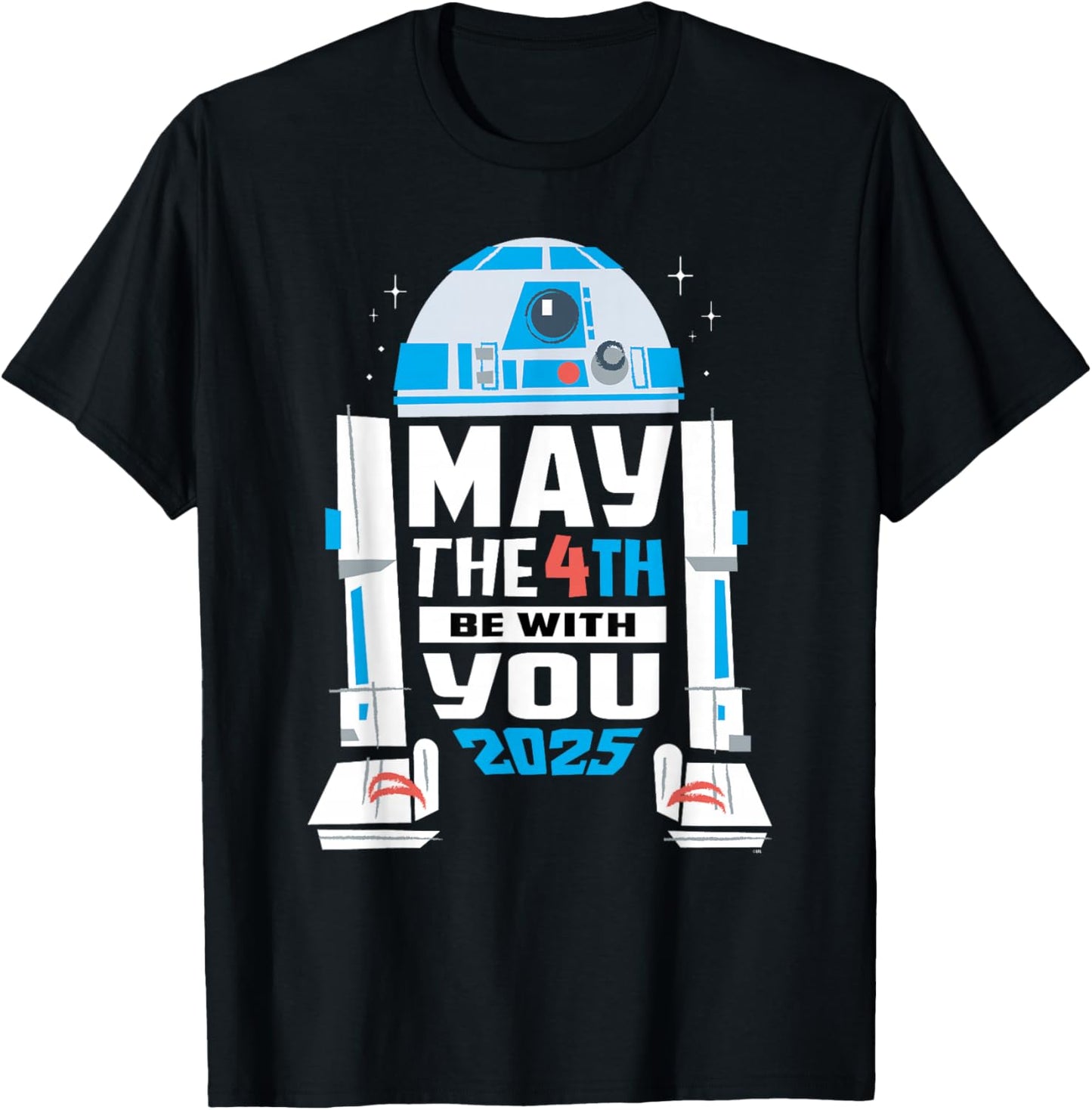 Star Wars R2-D2 May the 4th Be With You 2025 Star Wars Day T-Shirt - T-Shirt | Black