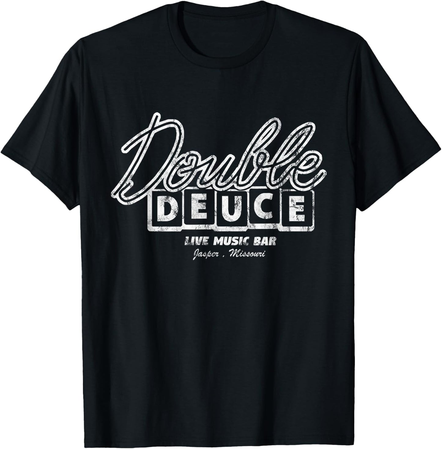 Double Live Deuce Music Vintage House T-Shirt - T-Shirt | Black