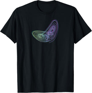 Chaos theory: Lorenz attractor T-Shirt - T-Shirt | Black
