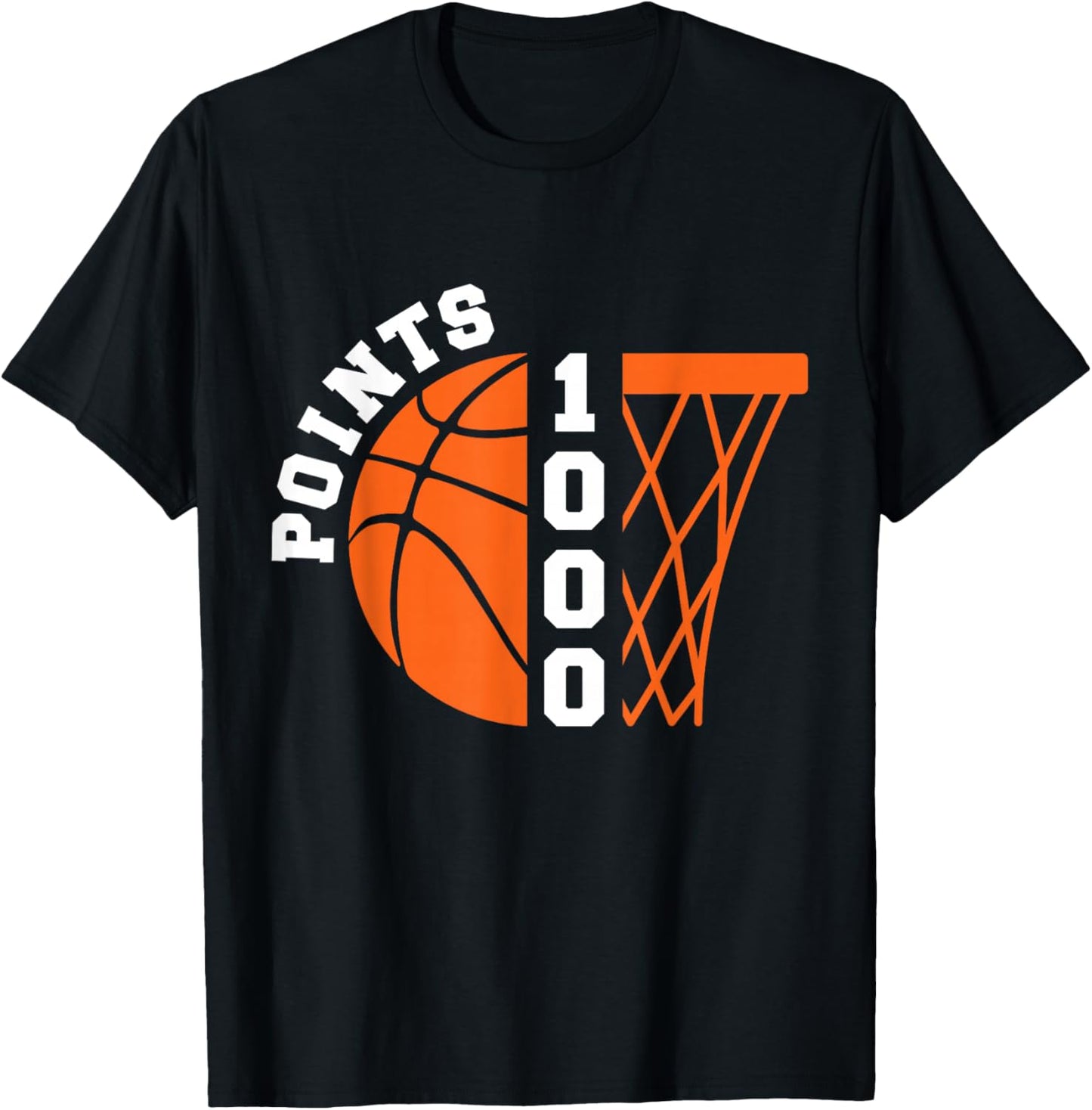 1000 Points Basketball Scorer High School Basketball Boys T-Shirt - T-Shirt | Black