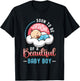 Soon To Be Grandma Of A Baby Boy New Grandma To Be T-Shirt - T-Shirt | Black