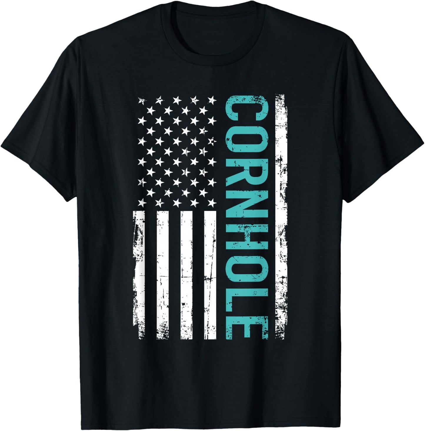 Cornhole USA T-Shirt - T-Shirt | Black