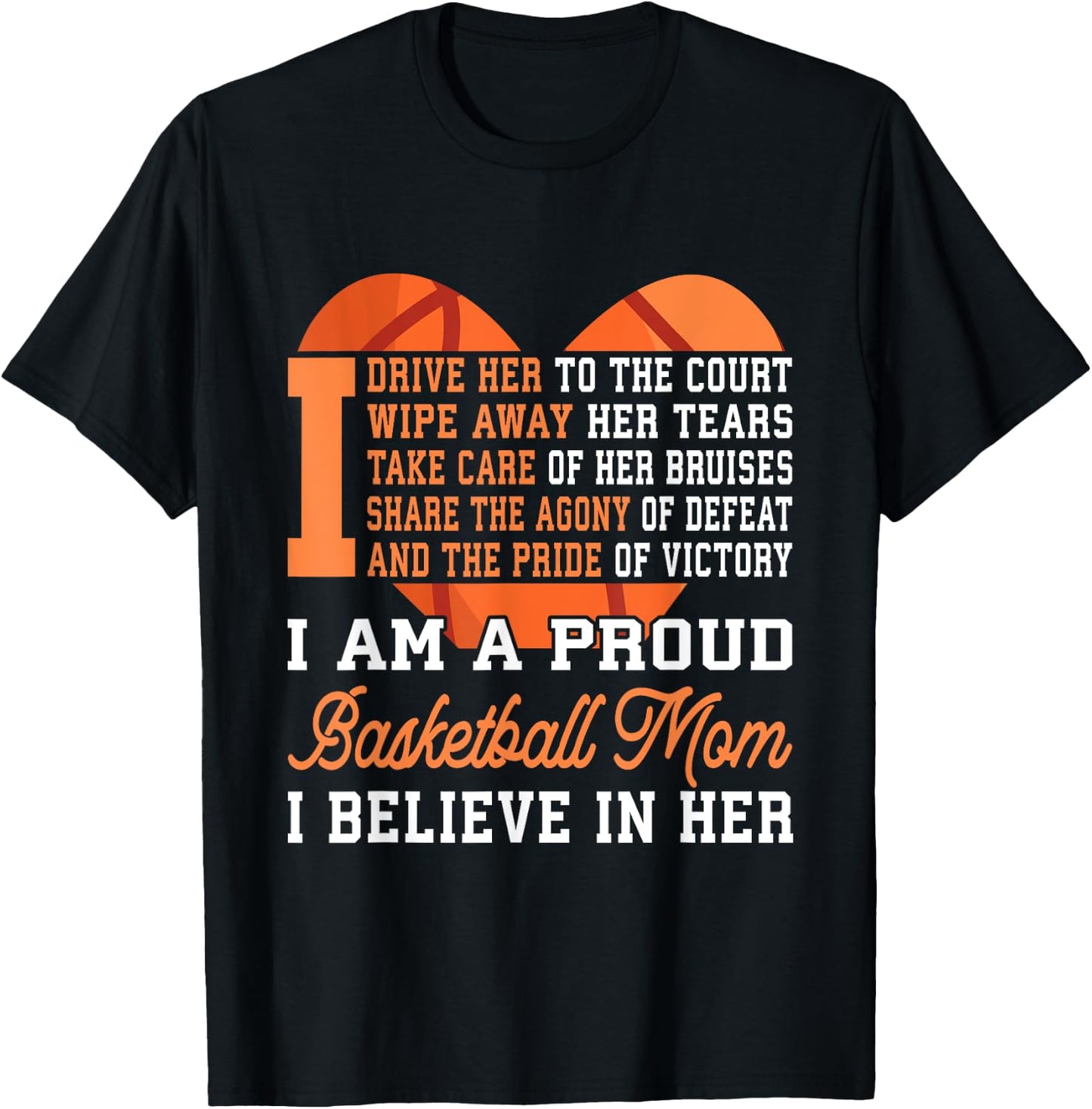 Basketball Mom T-Shirt - T-Shirt | Black
