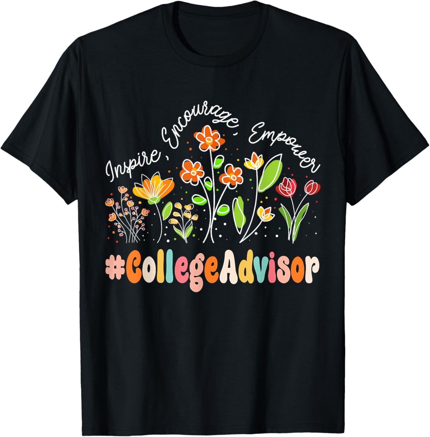 College Advisor Appreciation Week Teacher Back to School T-Shirt - T-Shirt | Black