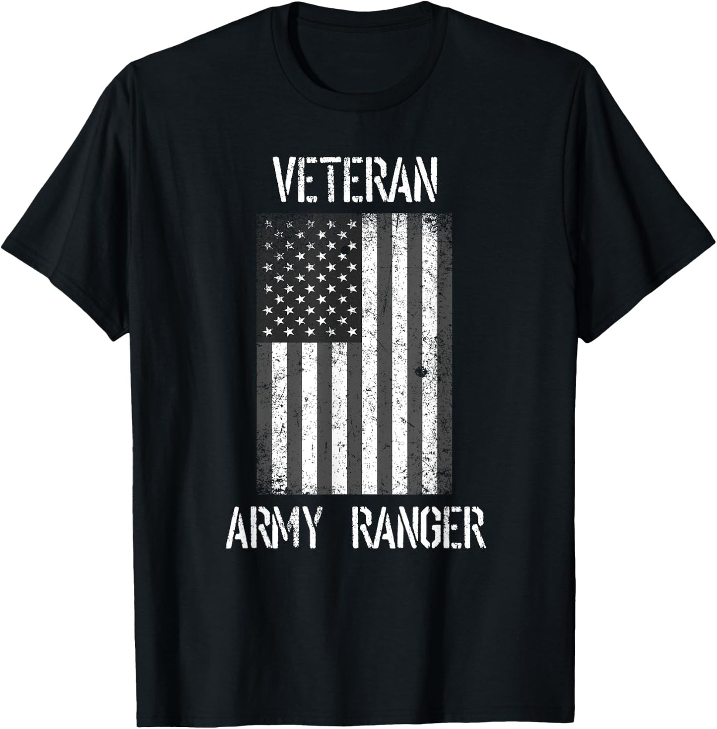 Us Army Ranger Vet T-Shirt - T-Shirt | Black