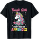 Tough Girls Don't Need An Appendix - Appendectomy Surgery T-Shirt - T-Shirt | Black