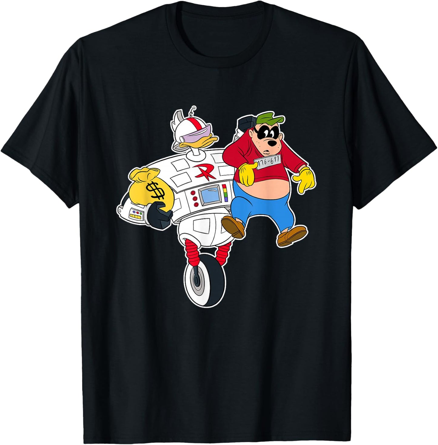 Disney Gizmoduck and Beagle Boy DuckTales T-Shirt - T-Shirt | Black