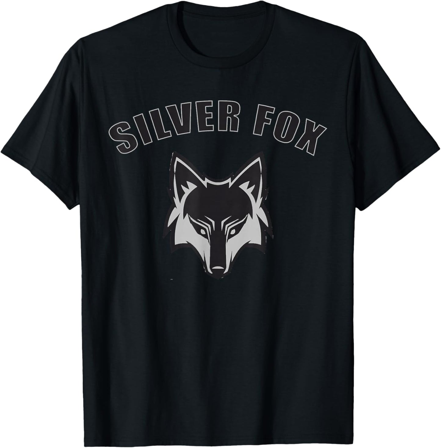 Silver Fox Men's and Women's design -sophisticated and funny T-Shirt - T-Shirt | Black