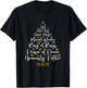 Christmas Bible Names of Jesus Tree Shaped Motivational T-Shirt - T-Shirt | Black