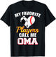 My Favorite Players Call Me Oma Soccer Baseball Oma T-Shirt - T-Shirt | Black