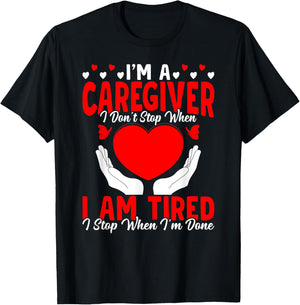 I'm A Caregiver Caregiving Nursing Expert Nurse Caretaker T-Shirt - T-Shirt | Black