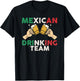 Cheers Mexican Drinking Team Funny Mexico Flag Beer Mugs T-Shirt - T-Shirt | Black