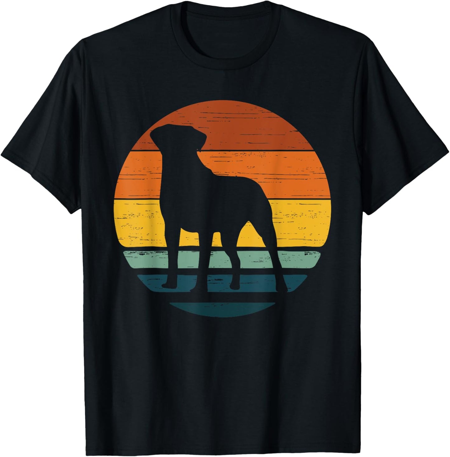Valley Bulldog Vintage Retro Mum Dad Dog Gift T-Shirt - T-Shirt | Black