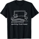 Working From Home Funny Cat and Laptop Cats Meme T-Shirt - T-Shirt | Black