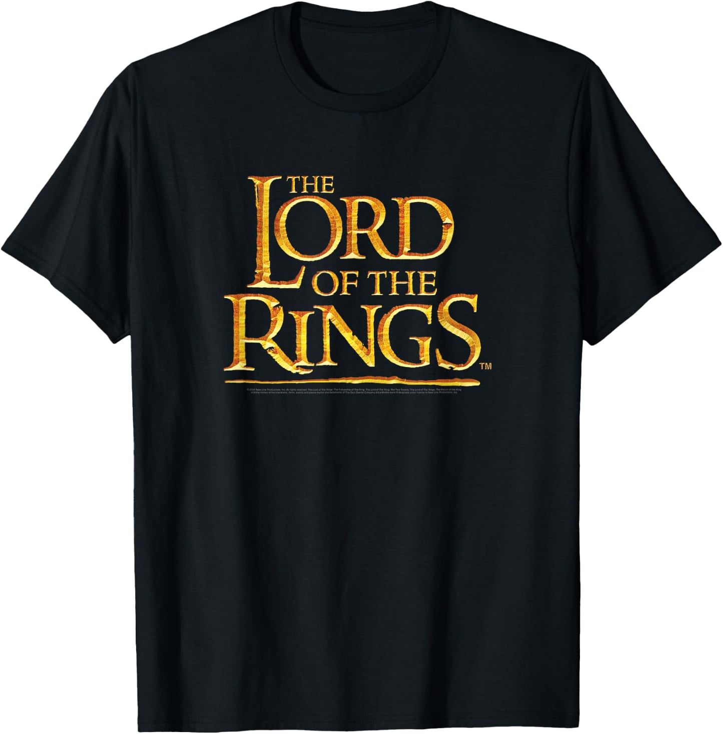 The Lord Of The Rings Original Movie Logo T-Shirt - T-Shirt | Black