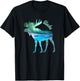 Alaska Moose Gift Souvenir Keepsake Alaskan Northern Lights T-Shirt - T-Shirt | Black