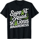 Scoliosis Art Women Spinal Fusion Scoliosis Survivor T-Shirt - T-Shirt | Black