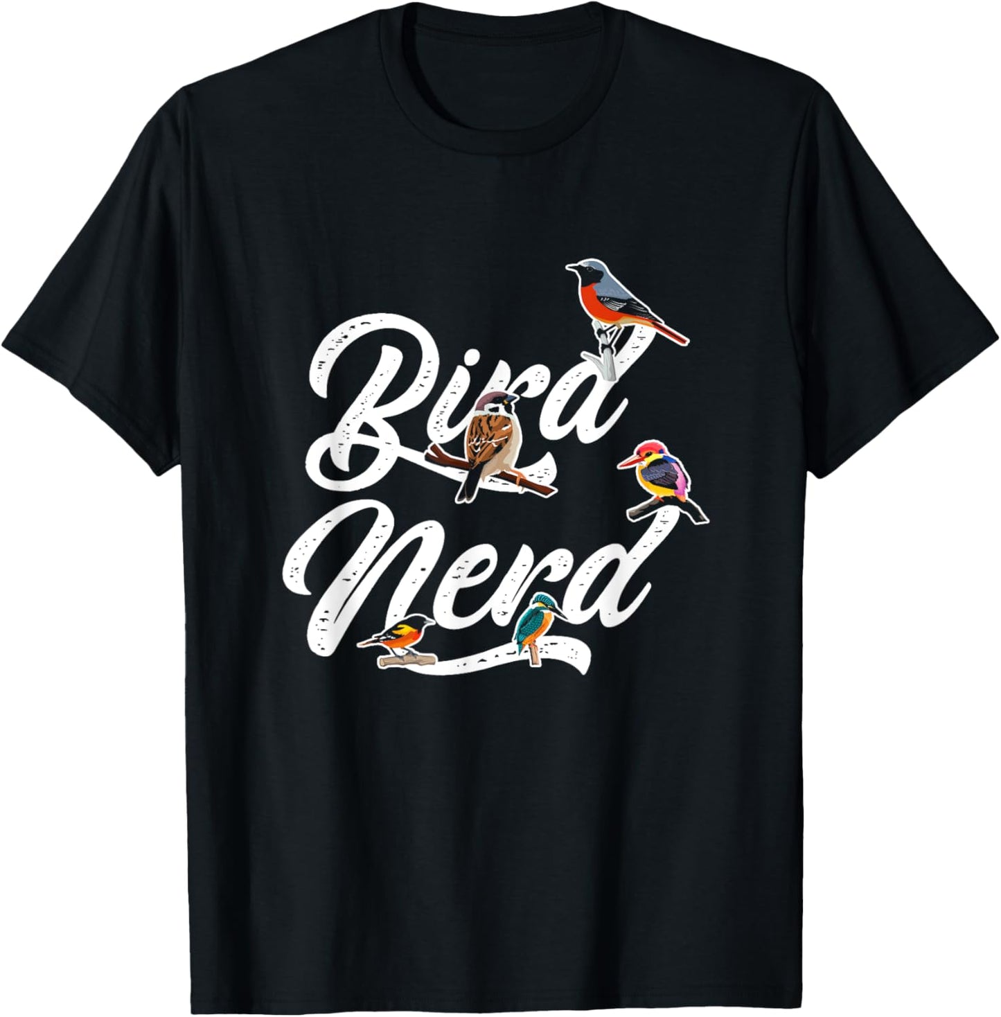 Birds Lover | Ornithology Bird Watching Nerd | Birds Lover T-Shirt - T-Shirt | Black