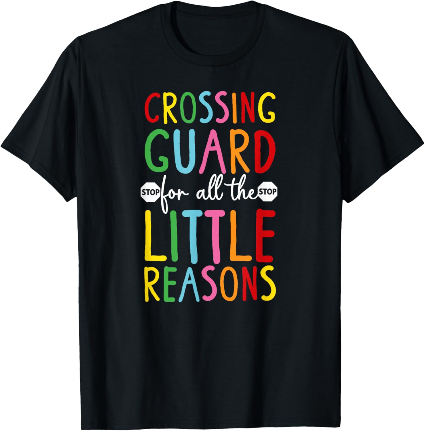 School Crossing Guard Appreciation Crosswalk Attendant T-Shirt - T-Shirt | Black