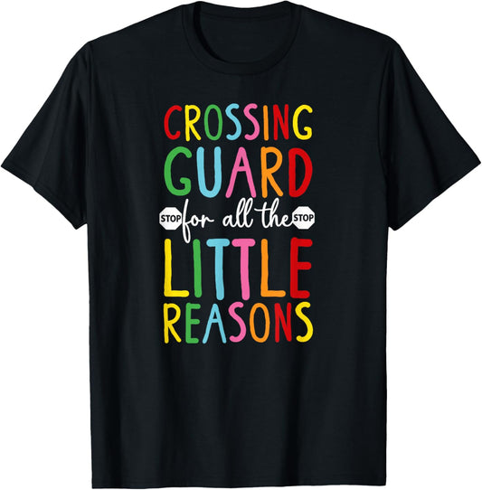 School Crossing Guard Appreciation Crosswalk Attendant T-Shirt - T-Shirt | Black