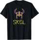 Skol Nordic Scandinavian Warrior Viking Helmet T-Shirt - T-Shirt | Black