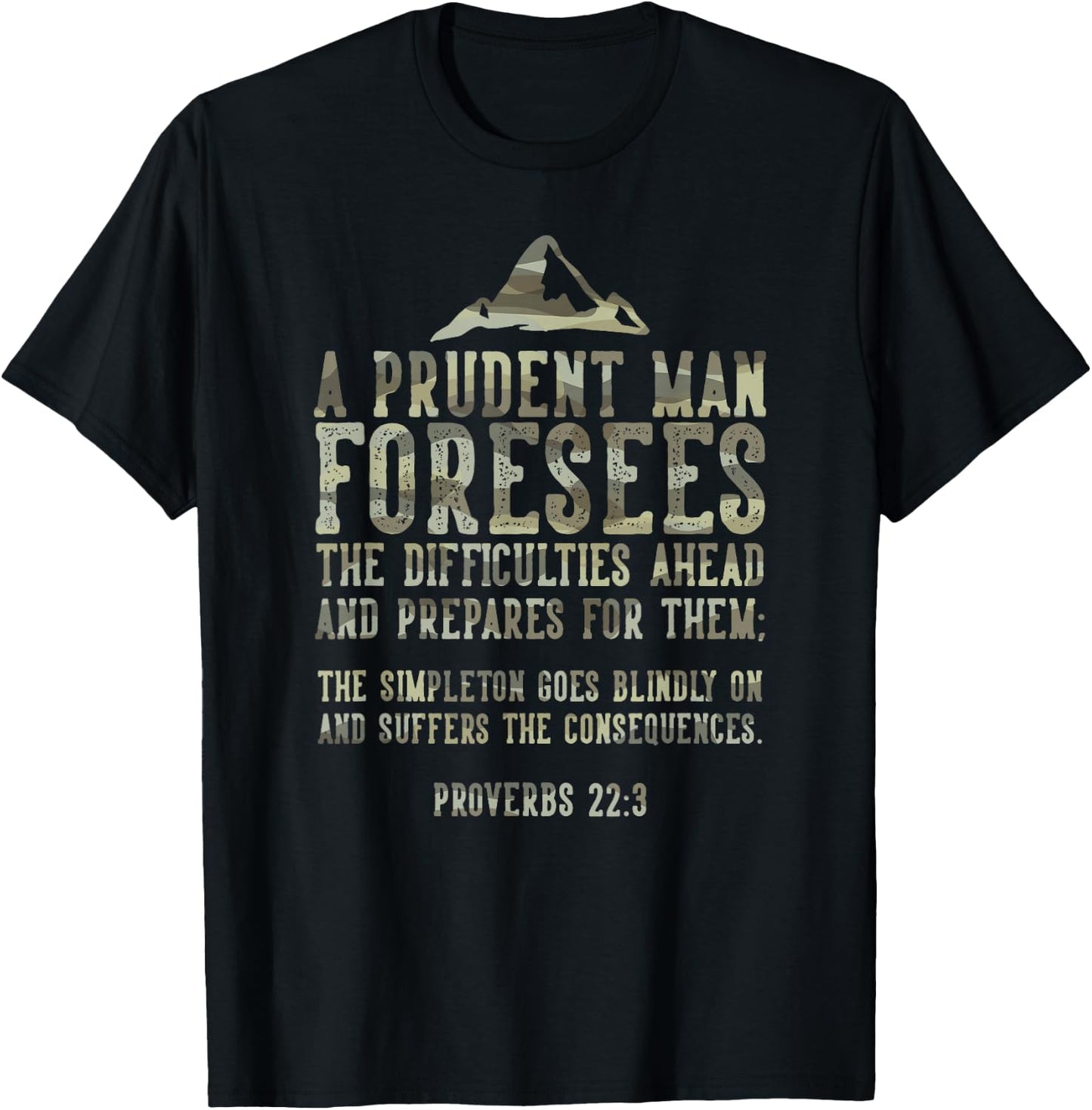 Bible Prepping Quote Prepper Gift T-Shirt - T-Shirt | Black