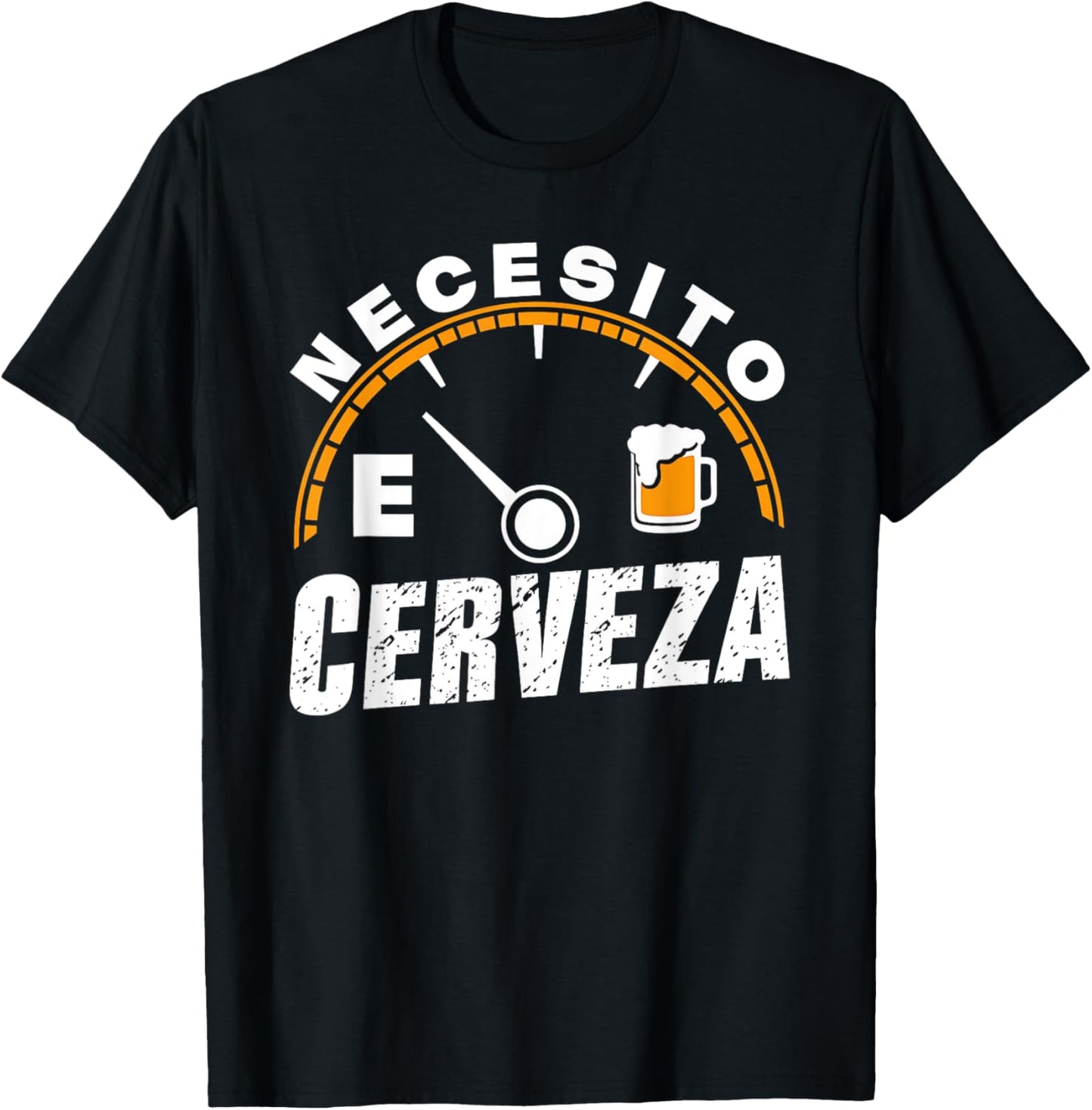Funny Mexican Beer Necesito Cerveza I need Beer in Spanish T-Shirt - T-Shirt | Black