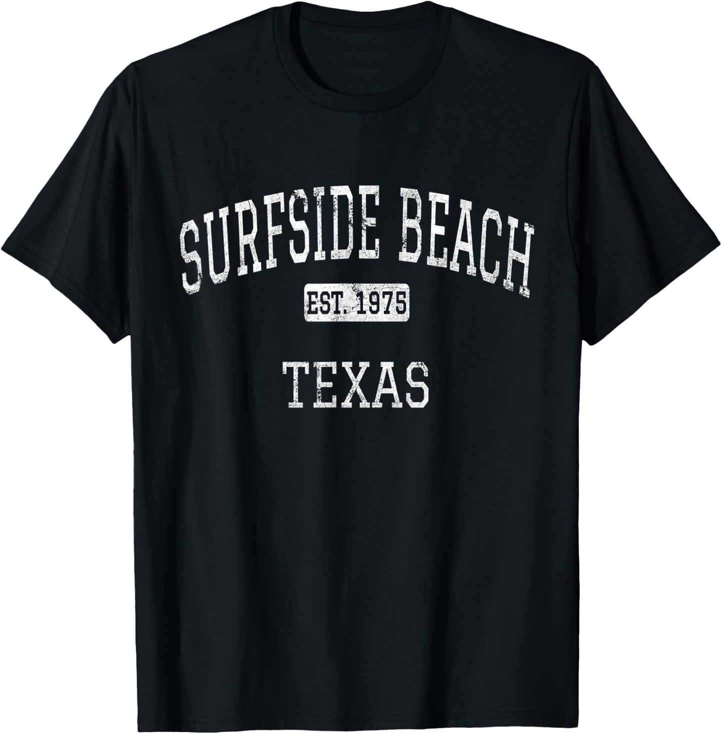 Surfside Beach Texas TX Vintage T-Shirt - T-Shirt | Black