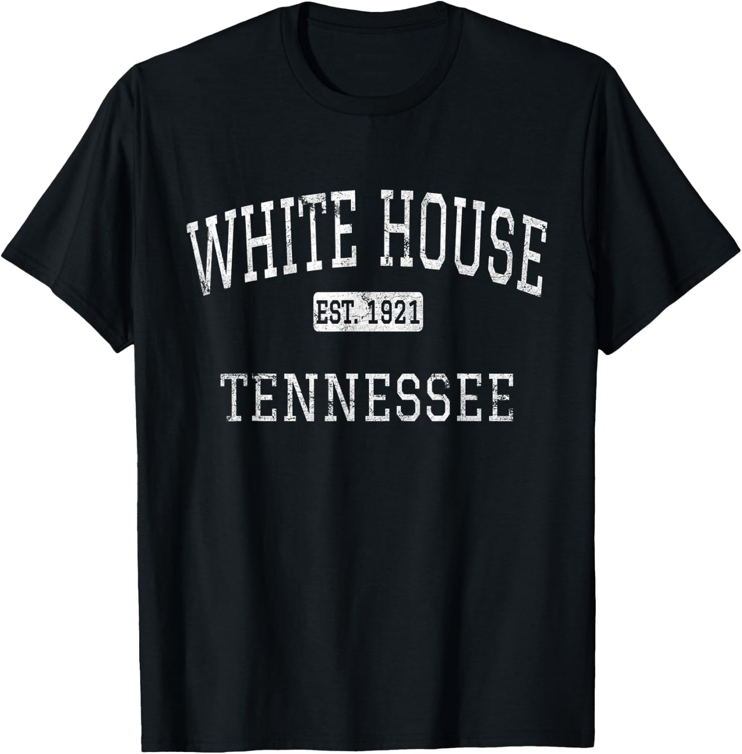 White House Tennessee TN Vintage T-Shirt - T-Shirt | Black
