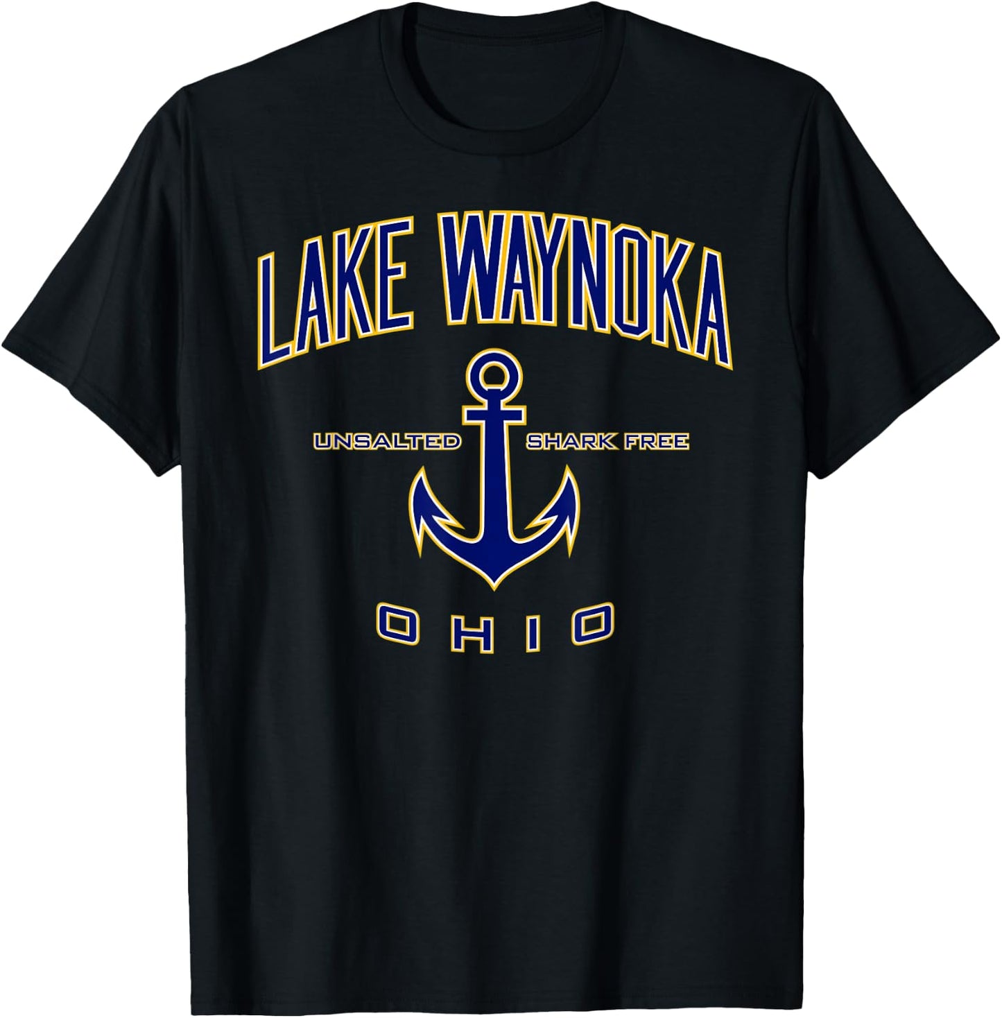 Lake Waynoka Shirt , Men, Girls & Boys T-Shirt - T-Shirt | Black